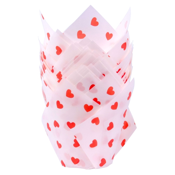Tulip Cupcake Case - Hearts
